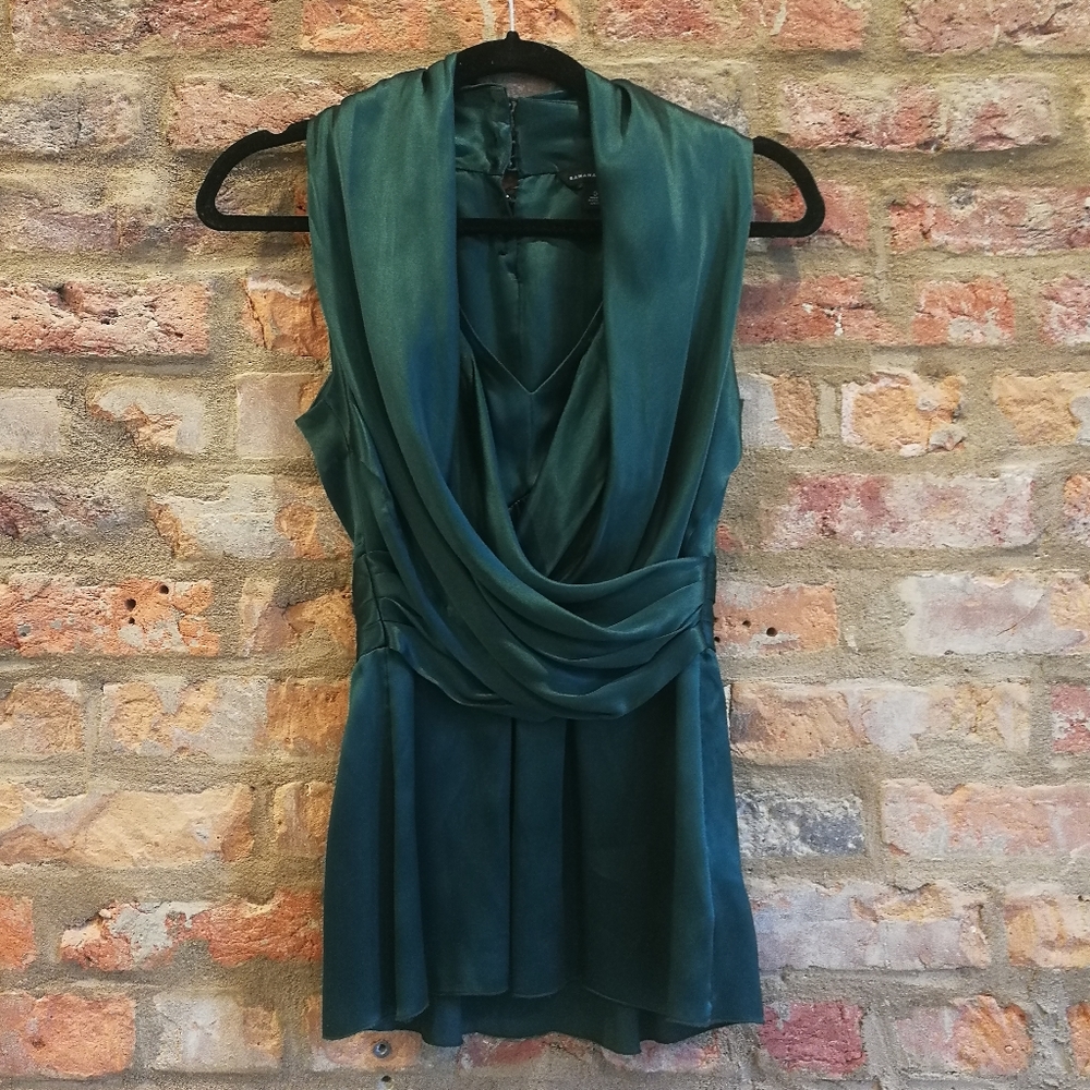 Banana Republic Silk Faux Wrap Top